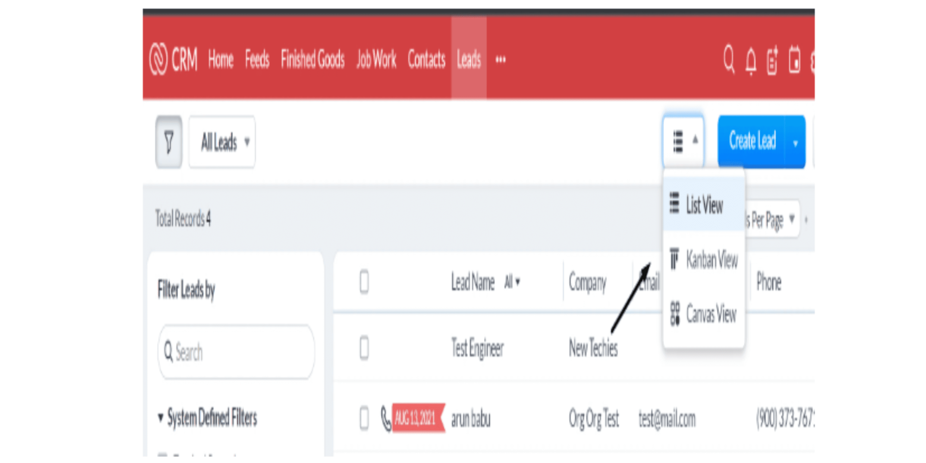 WAYS TO VIEW RECORD IN ZOHO CRM